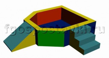 Сухой бассейн "Крепость" 1,5х1,2 метра - fgospostavki.ru - Нижний Тагил
