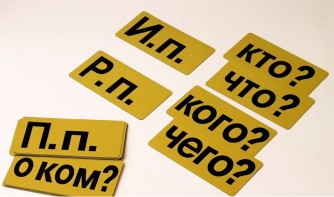 Набор магнитных карточек "Падежи" (фон жёлтый) - fgospostavki.ru - Нижний Тагил