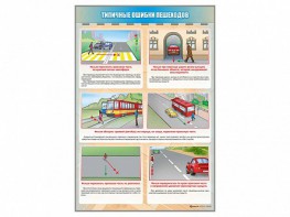 Стенд "Типичные ошибки пешеходов" - fgospostavki.ru - Нижний Тагил
