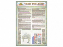 Стенд-уголок "Уголок призывника" - fgospostavki.ru - Нижний Тагил