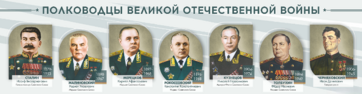 Стенды "Полководцы Великой Отечественной войны" Вариант 1 - fgospostavki.ru - Нижний Тагил