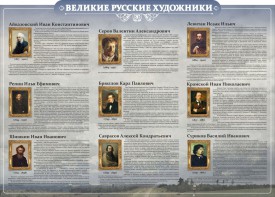 Стенд "Великие русские художники" - fgospostavki.ru - Нижний Тагил