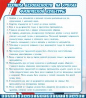 Стенд "Техника безопасности на уроках физкультуры" - fgospostavki.ru - Нижний Тагил